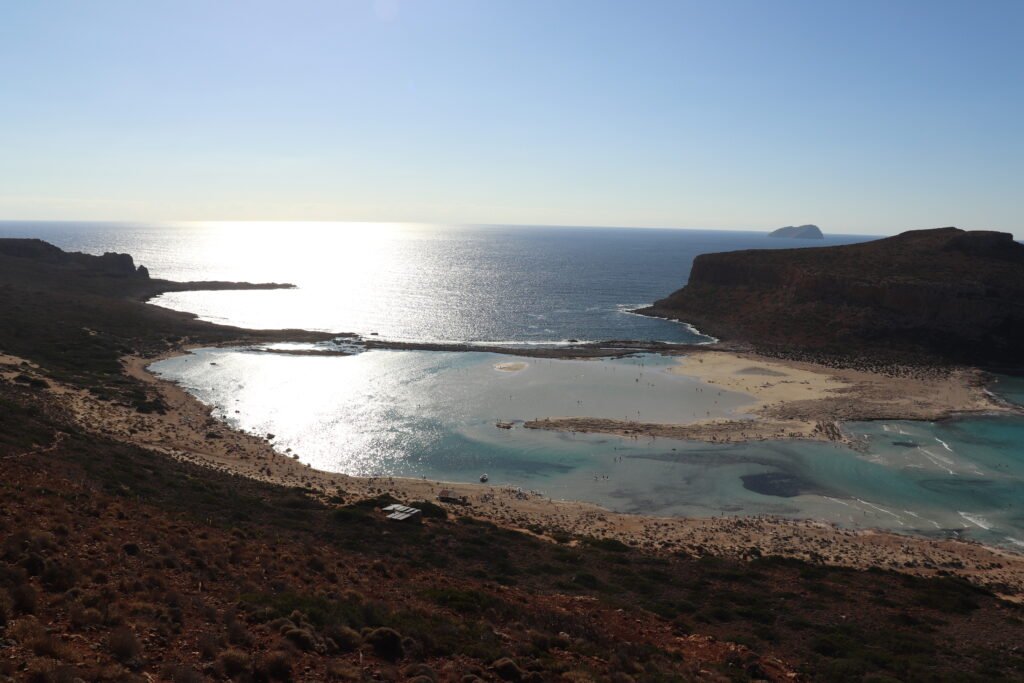 Balos Lagoon panoramic view from viewpoint — Gramvousa, Crete