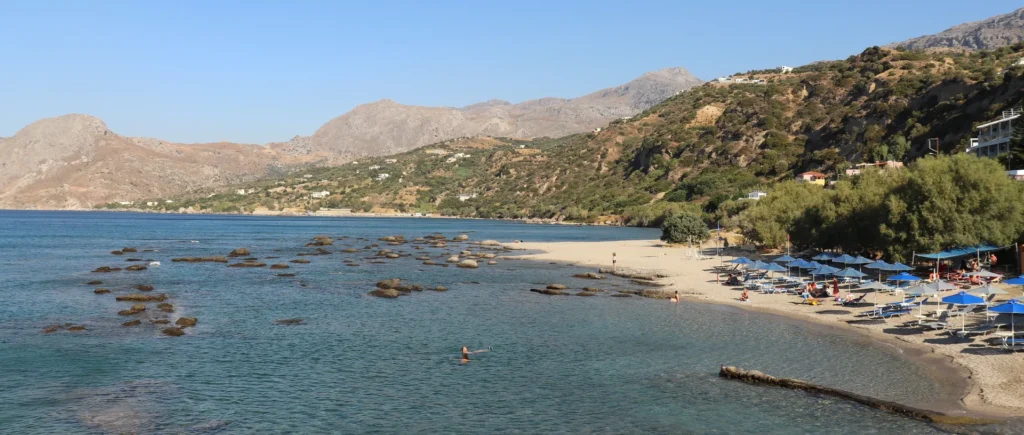 Seitan Limania Beach, Crete — temporary panoramic photo © CreteTales.com