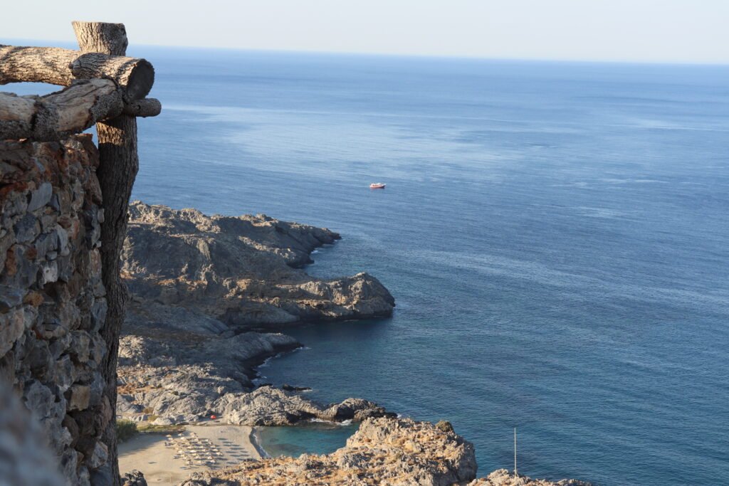 Amoudi Beach View from the Cliff – Plakias, Crete