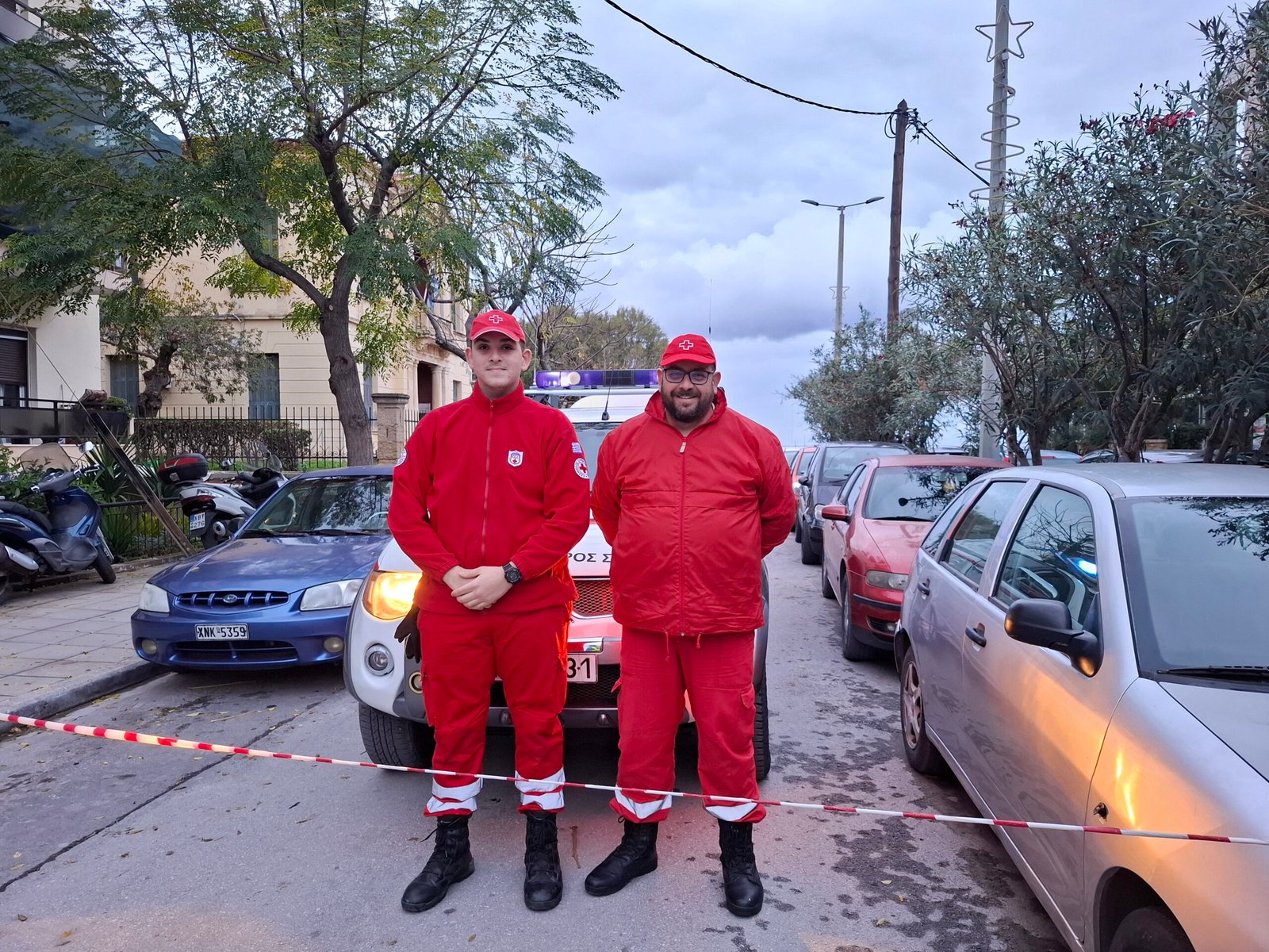 Hellenic Red Cross volunteers in Chania Night Run