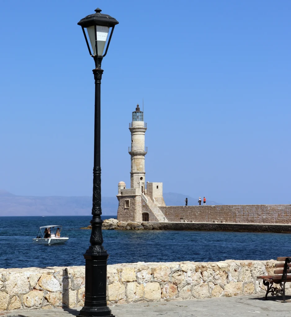 The Venetian Lighthouse at the entrance to Chania Old Harbor