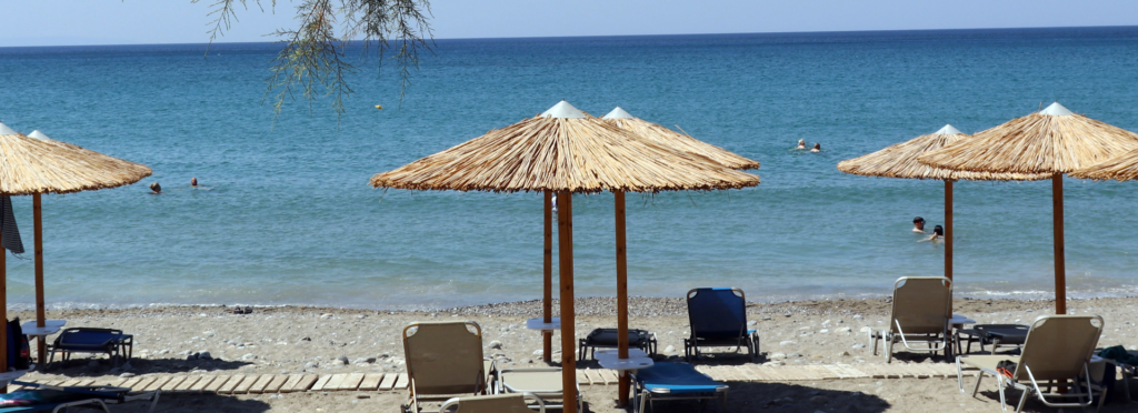 Best time for swimming in Chania Crete during summer beach season