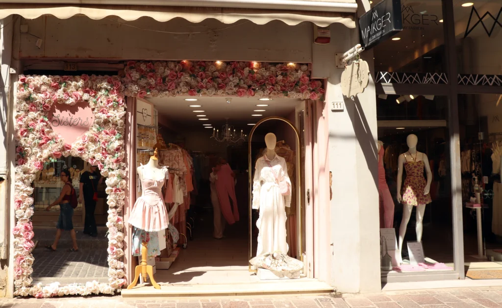 Fashion boutique in Rethymno Old Town