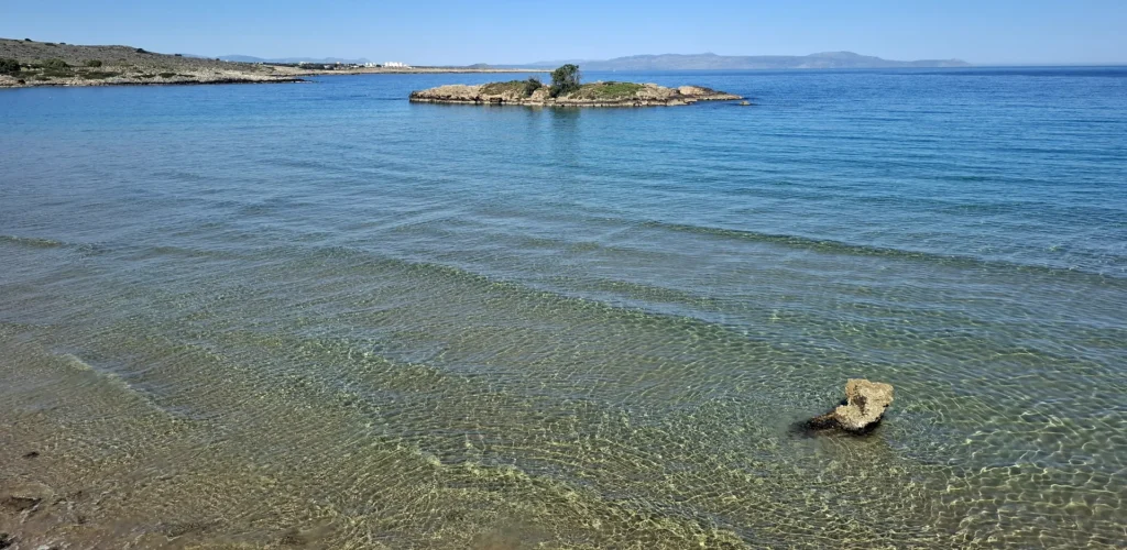 Calm sea at Kalathas Beach in Crete