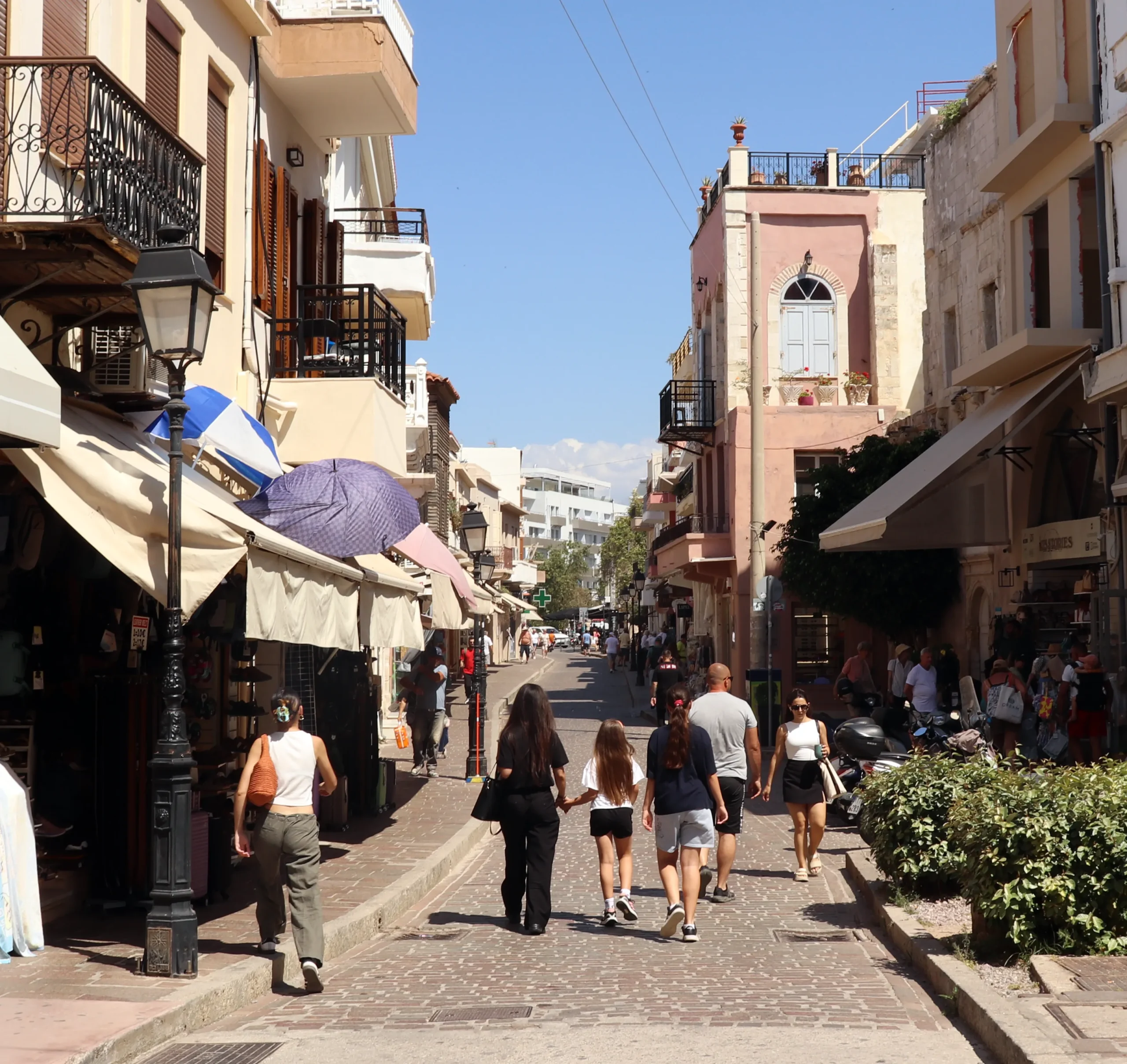 Street in Rethymno Old Town, Crete
