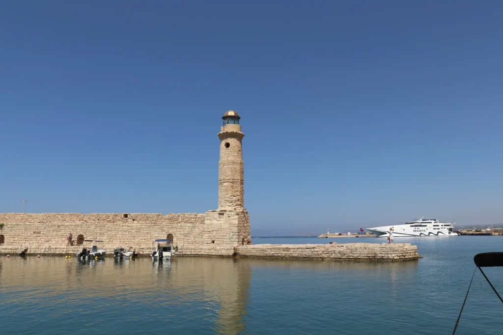 Venetian Harbour lighthouse in Rethymno