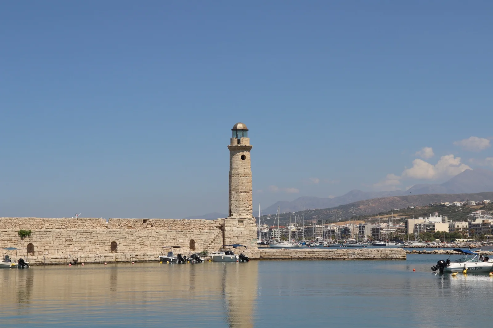 Venetian Harbour lighthouse in Rethymno